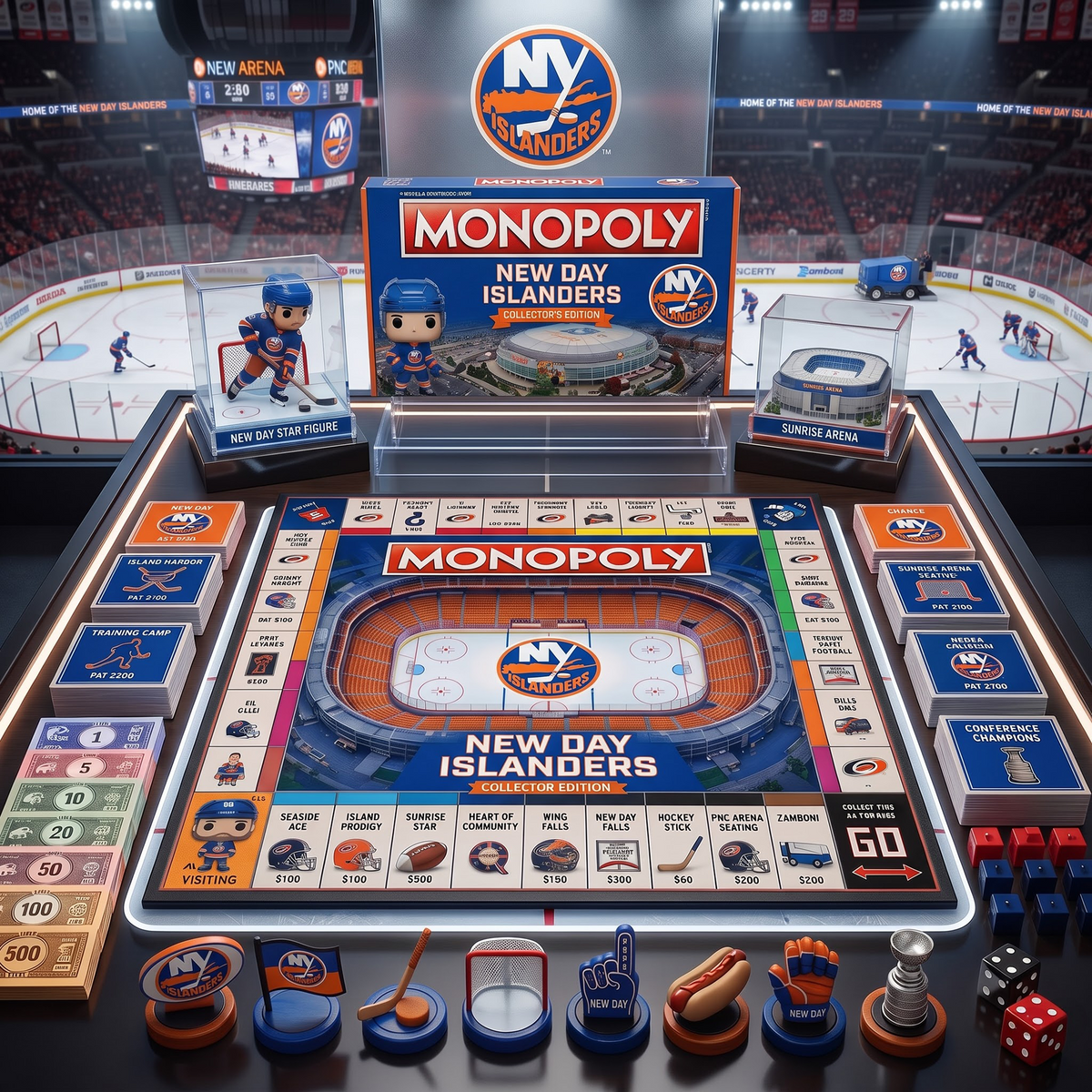 NYI_PREMIUM MONOPOLY NHL COLLECTOR’S EDITION BOARD GAME