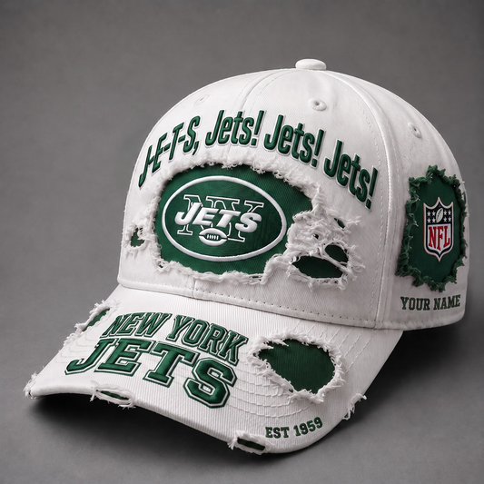 NYJ X NFL PREMIUM PERSONALIZED CAP FOR GAME DAY