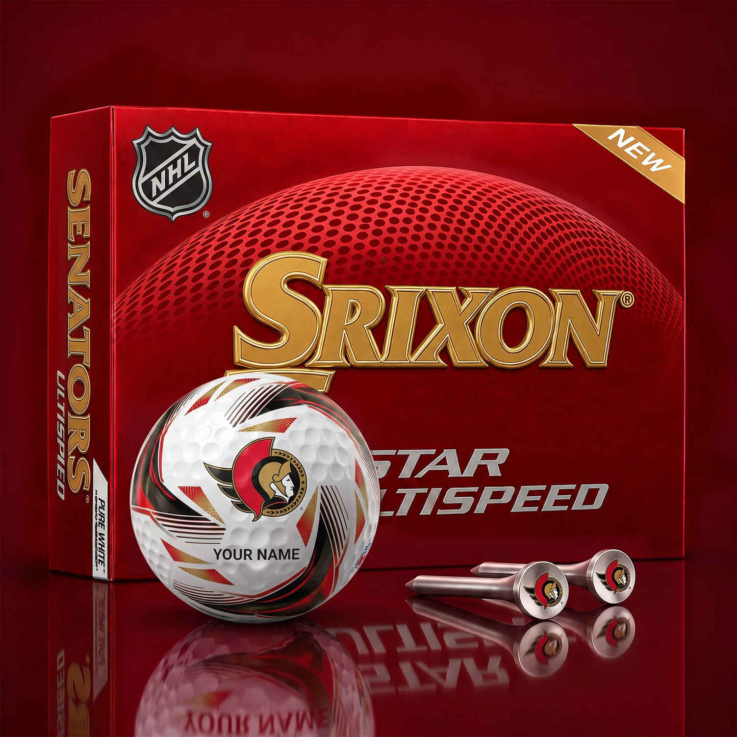 OS_NHL  Fan Signature Golf Ball Set  Personalized Edition