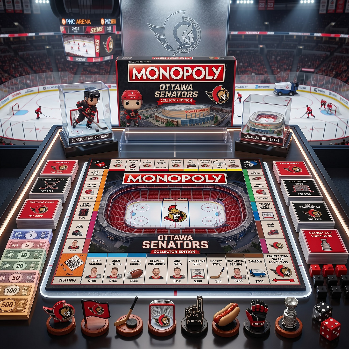 OS_PREMIUM MONOPOLY NHL COLLECTOR’S EDITION BOARD GAME