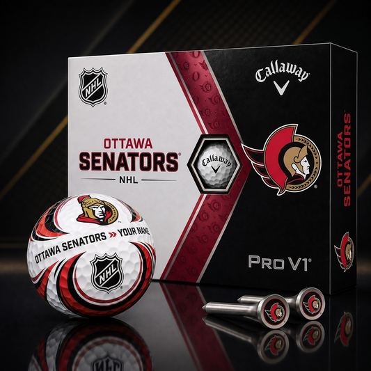 OTT X PREMIUM NHL PERSONALIZED PRO V1 GOLF BALL SET COLLECTOR EDITION