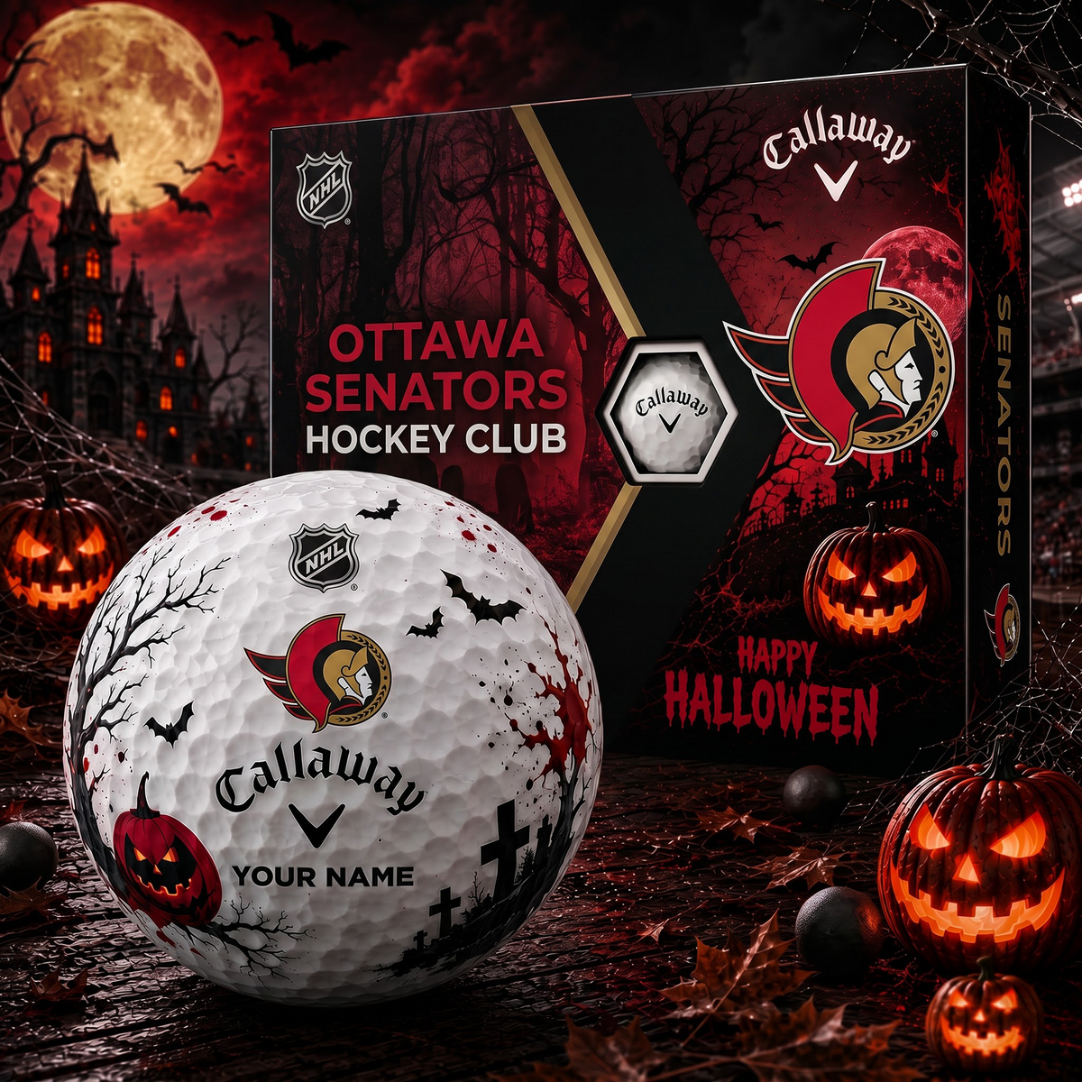 OTT X Premium NHL Halloween Golf Ball Limited Edition