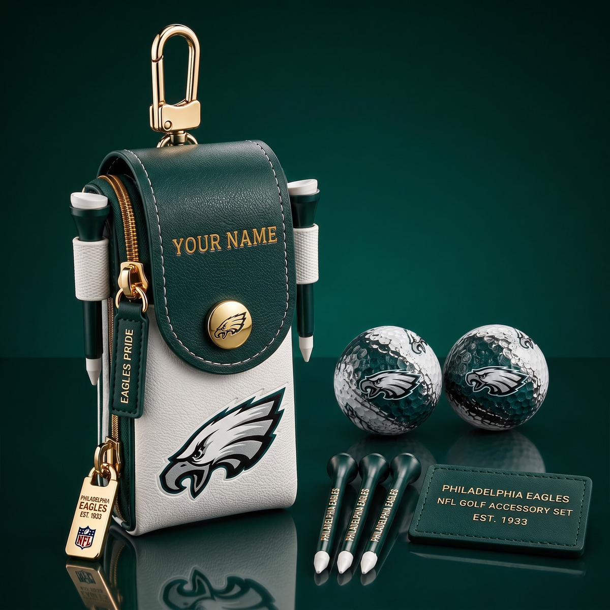 PHI X Exclusive Custom NFL Fan Golf Essentials 1808 NAK NHT