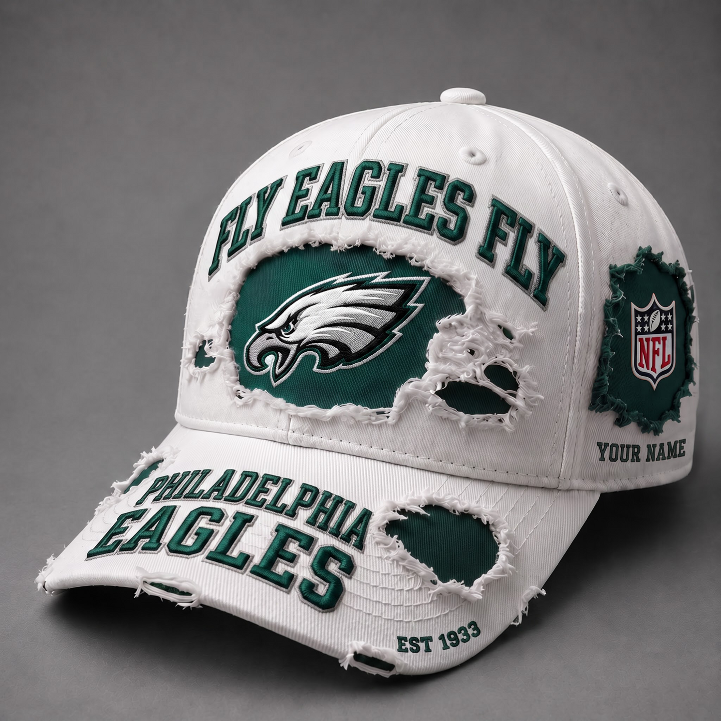 PHI X NFL PREMIUM PERSONALIZED CAP FOR GAME DAY
