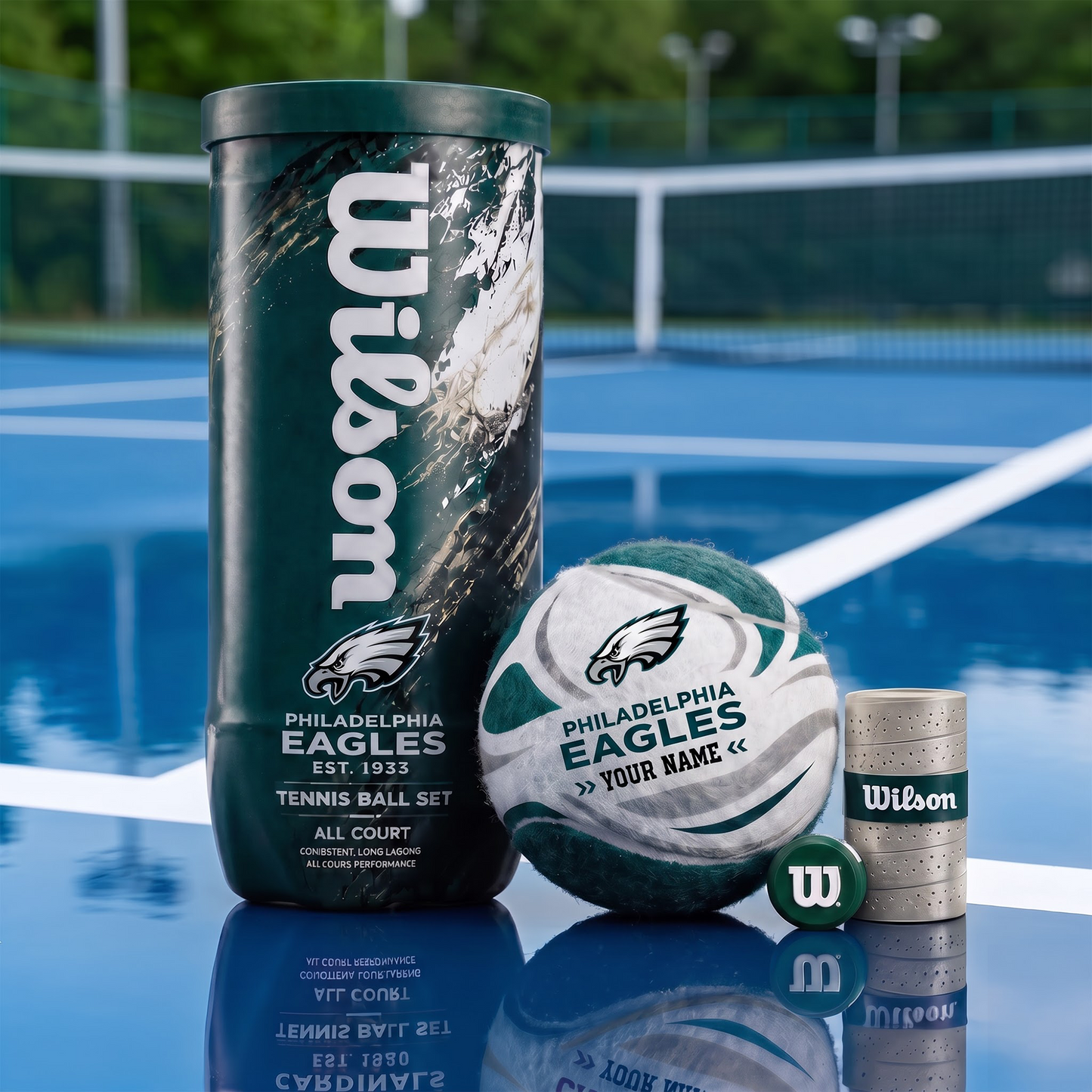 PHI X PREMIUM NFL EXCLUSIVE PERSONALIZED TENNIS BALL SET