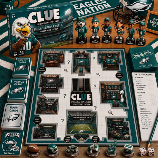 PHI X PREMIUM NFL FOOTBALL CLUE – Ultimate Fan Mystery Game Set