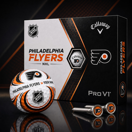 PHI X PREMIUM NHL PERSONALIZED PRO V1 GOLF BALL SET COLLECTOR EDITION