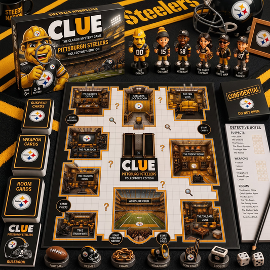 PIT X PREMIUM NFL FOOTBALL CLUE – Ultimate Fan Mystery Game Set