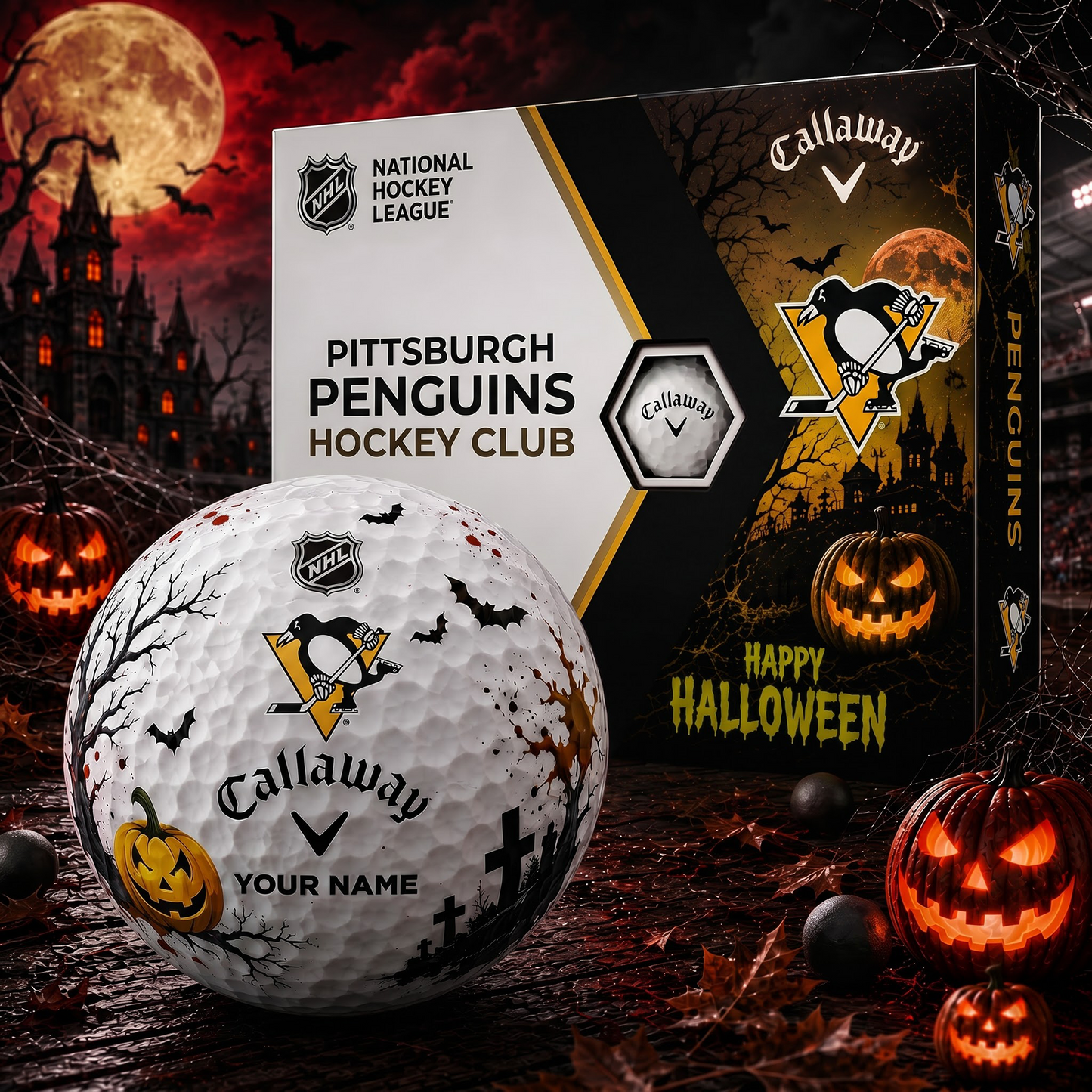 PIT X Premium NHL Halloween Golf Ball Limited Edition