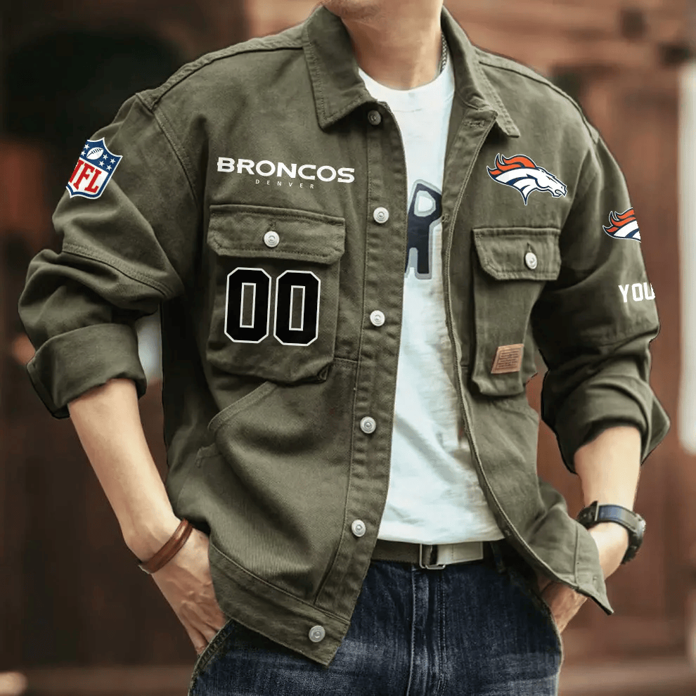 PREMIUM NFL X DB Men's Denim Autumn Jackets NDT VHM 090626