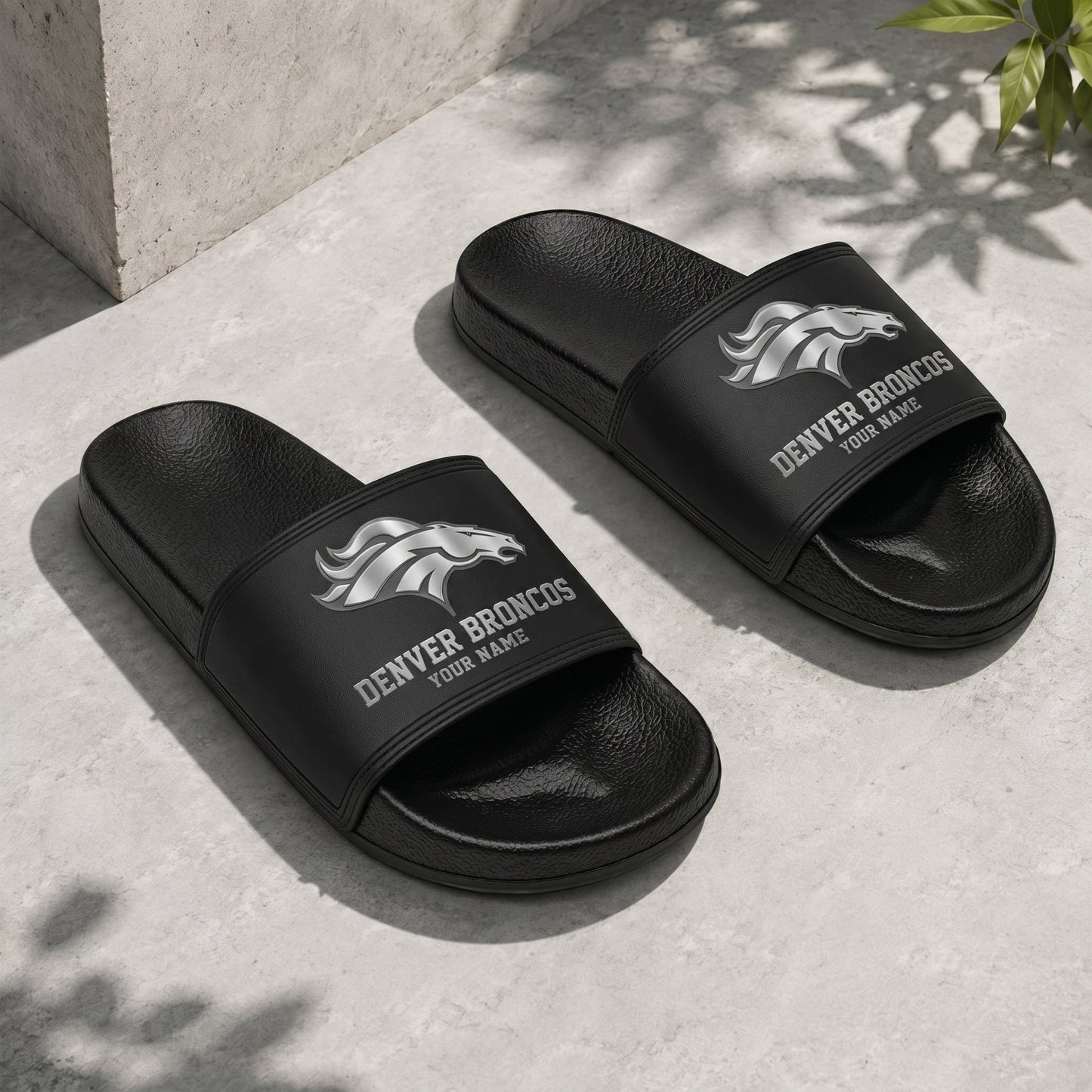 PREMIUM NFL X DB New Black Slippers All Size Custom Name FOR SUMMER HOLIDAY NDT VHM 160626