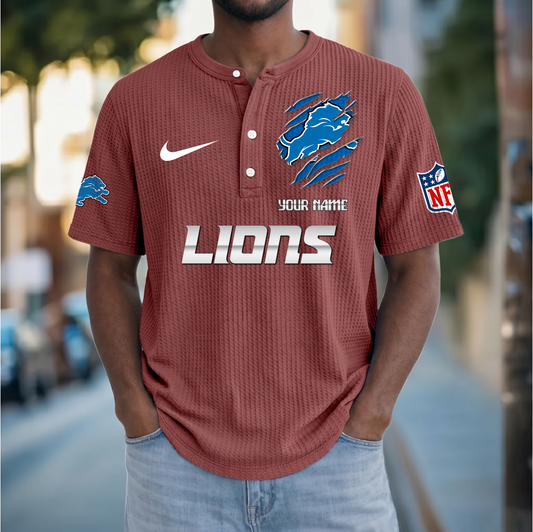PREMIUM NFL  X  DL Crew neck button Henry Shirt Limited Editions NDT VHM 230426