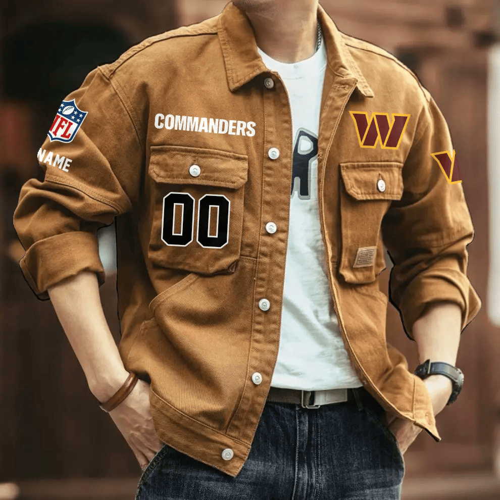 PREMIUM NFL X WC Men's Denim Autumn Jackets NDT VHM 090626
