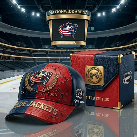 PREMIUM NHL X CBJ CRACK CUSTOM NAME V6 HAT NDT NHM 230426