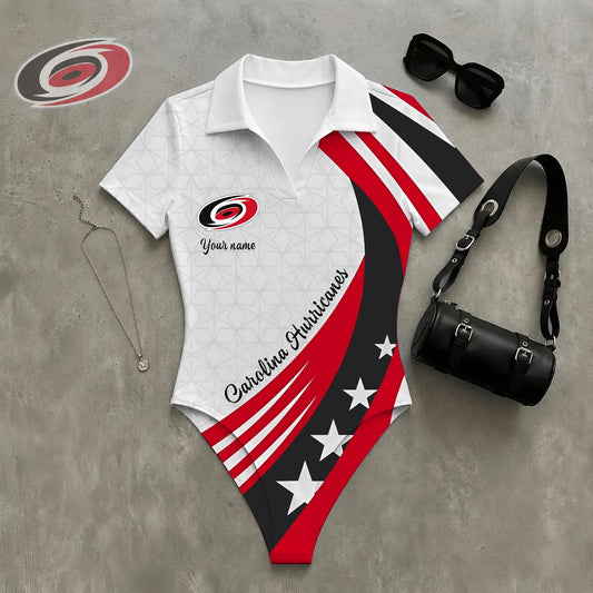 PREMIUM NHL X CH Women�???s Slim-Fit V-Neck Polo Bodysuit NDT NHM 270526