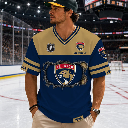 PREMIUM NHL X FP Streetwear V-neck Shirt Custom Gifts For Fan NDT NHM 290526