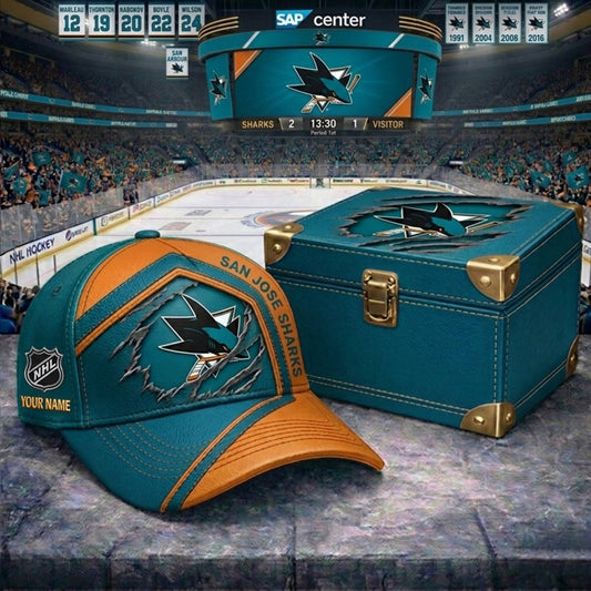 PREMIUM NHL X SJS CRACK CUSTOM NAME V3 HAT NDT NHM 170426