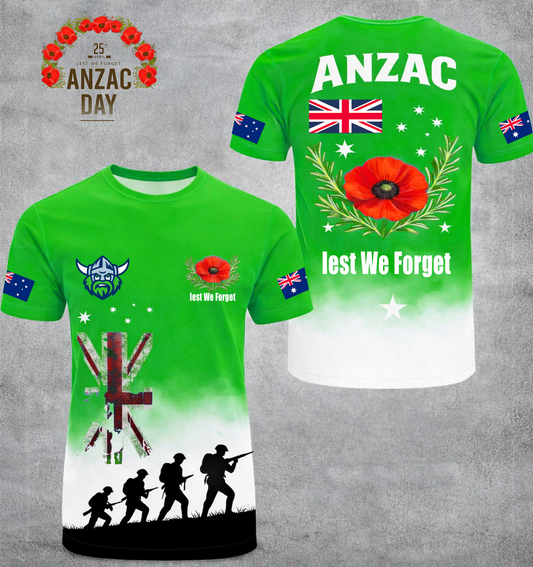 PREMIUM NRL X CR ANZAC DAY SHIRT LIMITED EDITION NDT VHM