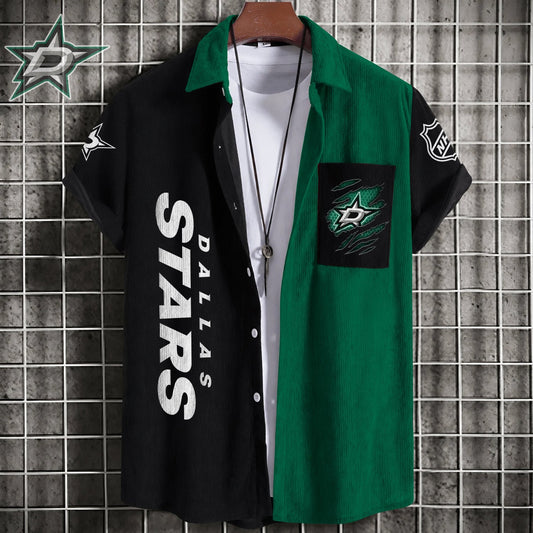 PREMIUM NHL X DS Patchwork Lapel Striped Shirts Limited Editions NDT NHM 240526