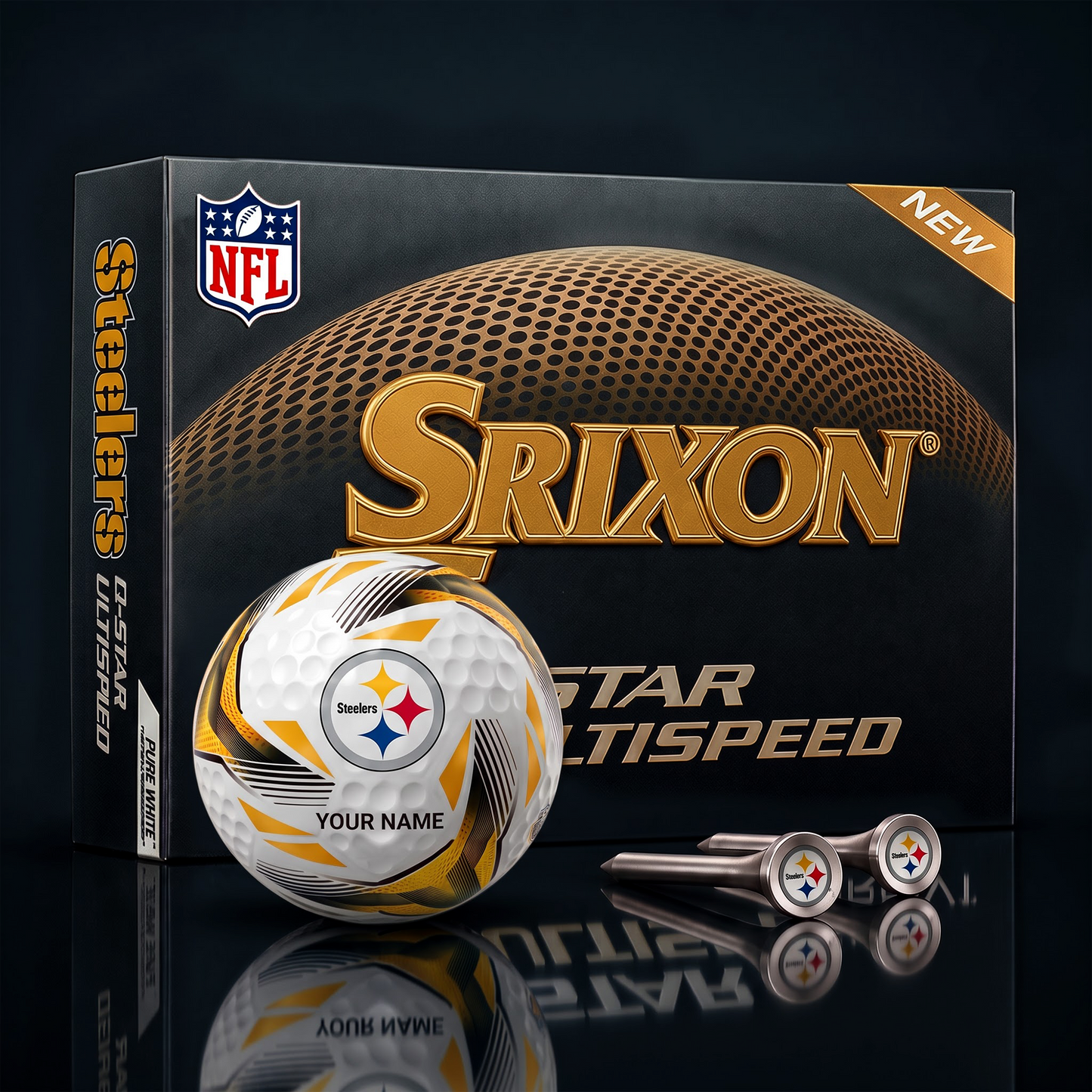 PS_NFL Football Fan Signature Golf Ball Set  Personalized Edition