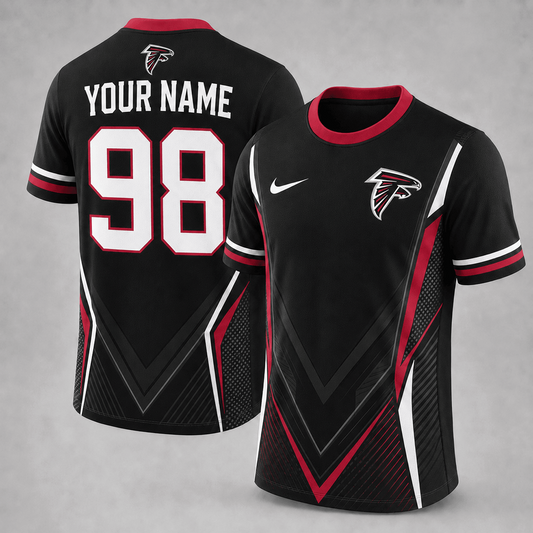 Premium NFL x ATL Custom Name Number Personalized Athletic T-Shirt 220626