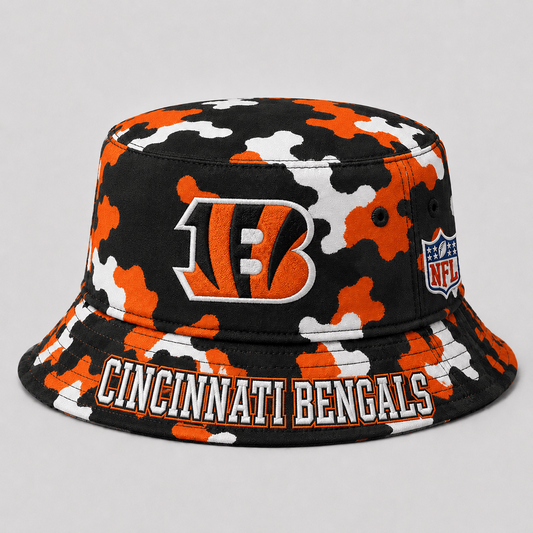 Premium NFL x CIN Camo Bucket Hat