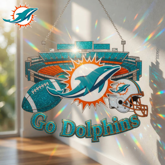 Premium NFL x MIA Game Day Suncatcher NDT LVH 210426