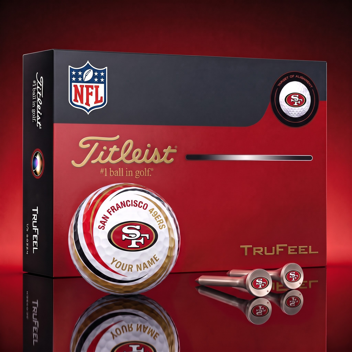 SF X SIGNATURE NFL DELUXE PERSONALIZED GOLF BALL SET – PREMIUM EDITION