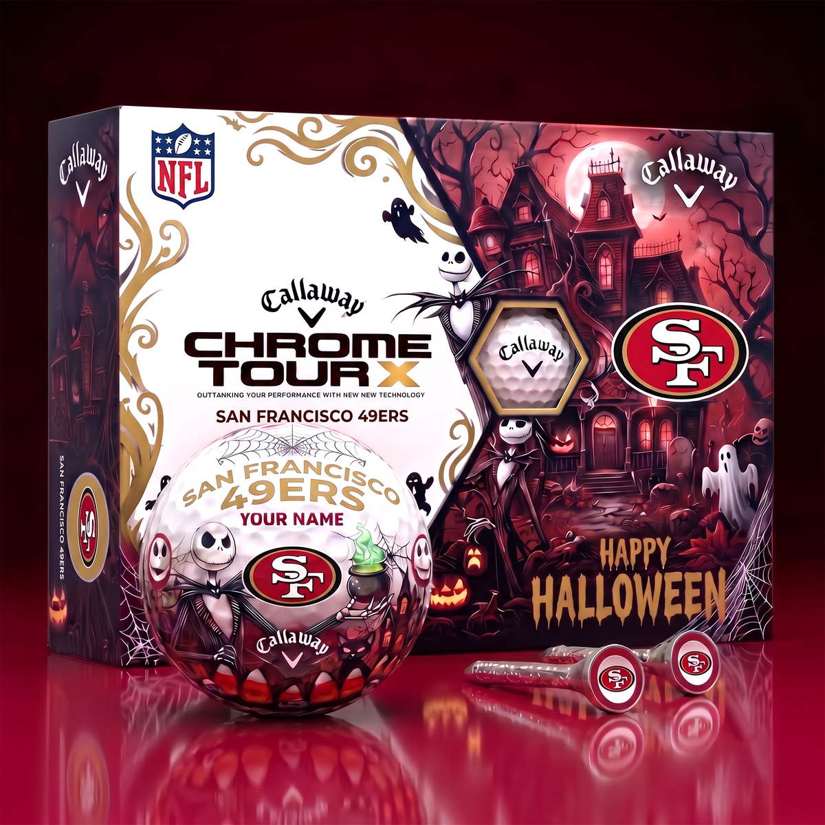SF x NFL Halloween Horror Golf Ball Set – Personalized Edition