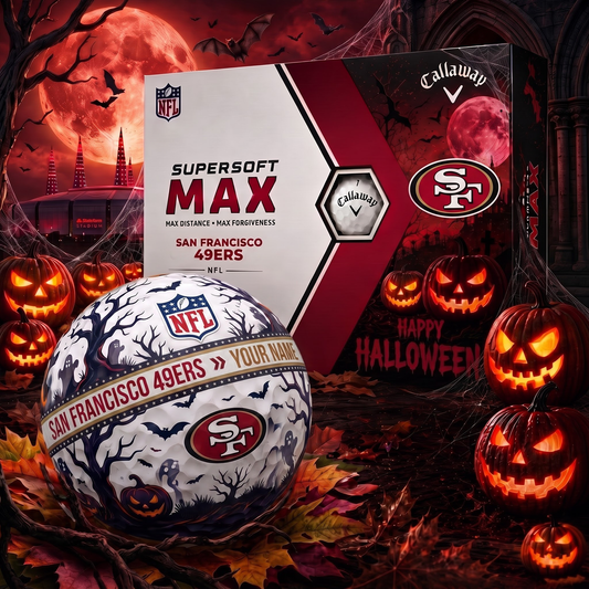 SF_Premium NFL Team Halloween Golf Balls Set - Spooky Halloween Gift Box