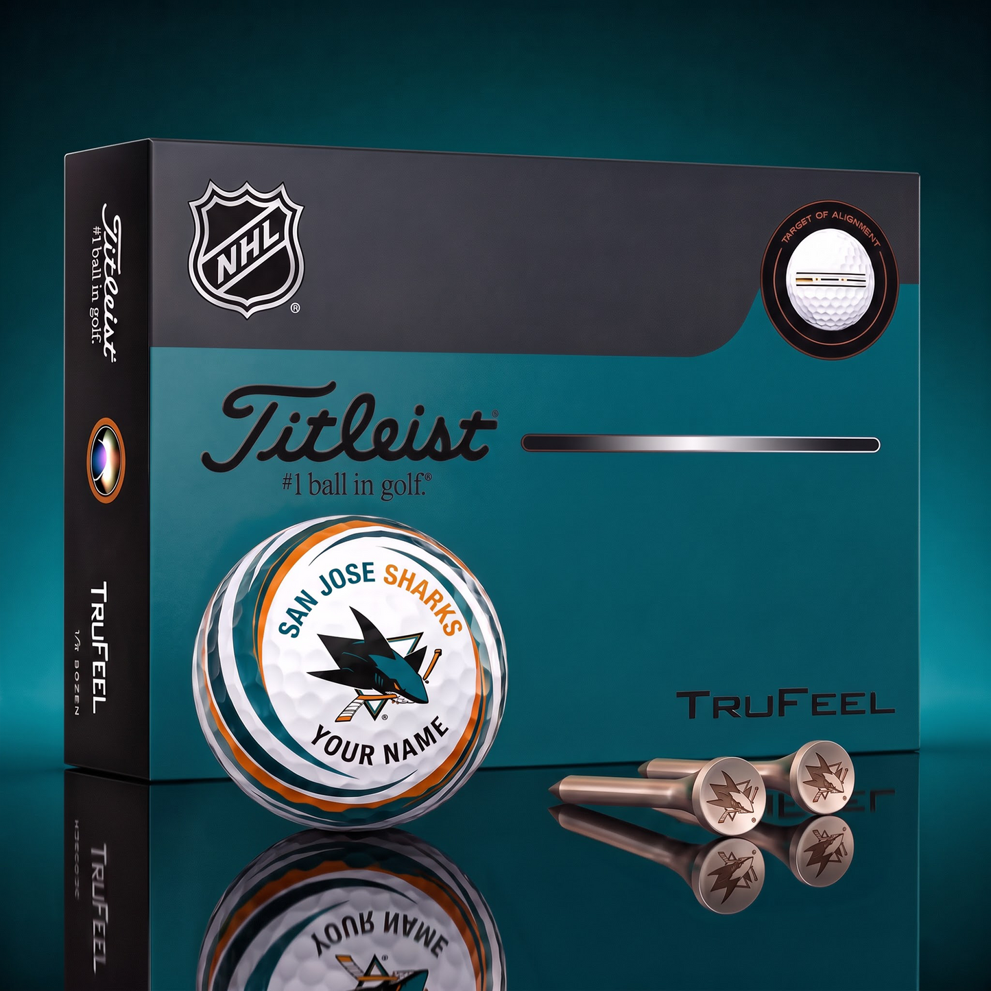 SJS X SIGNATURE NHL DELUXE PERSONALIZED GOLF BALL SET – PREMIUM EDITION