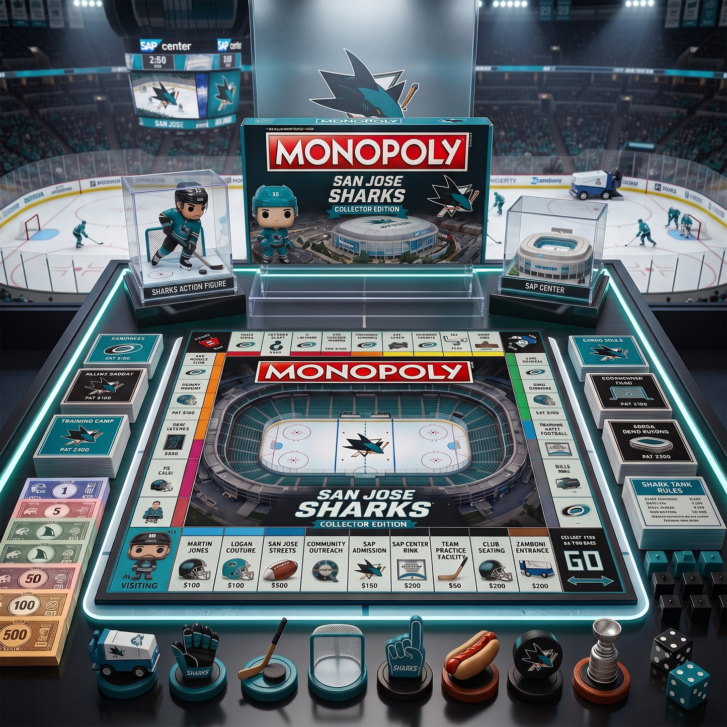 SJS_PREMIUM MONOPOLY NHL COLLECTOR’S EDITION BOARD GAME