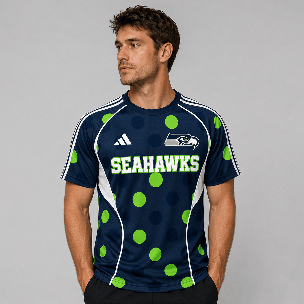 SS Premium NFL Game Day Polka Dot Sports Jersey Shirt