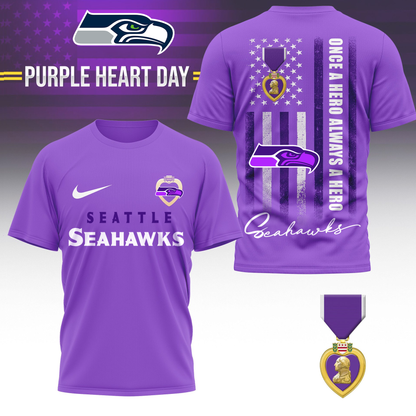 SS Premium National Purple Hear Day 3D Shirt  300626