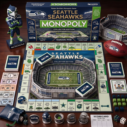 SS_MONOPOLY NFL DELUXE SPORTS BOARD GAME PREMIUM COLLECTOR EDITION