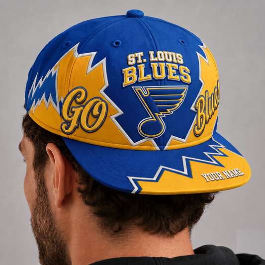 STL X NHL Premium Snapback CapPersonalized Gift For Fan Hockey Men Women