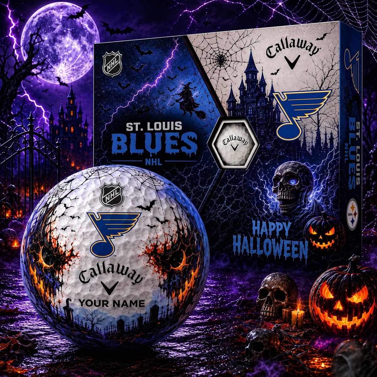 STL X Premium NHL Halloween Golf Ball Limited Edition V2