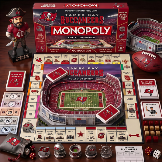 TBB_MONOPOLY NFL DELUXE SPORTS BOARD GAME PREMIUM COLLECTOR EDITION