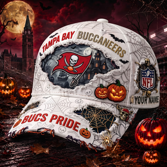 TBB_NFL Premium Haunted House Themed 3D Distressed-Effect Baseball Cap