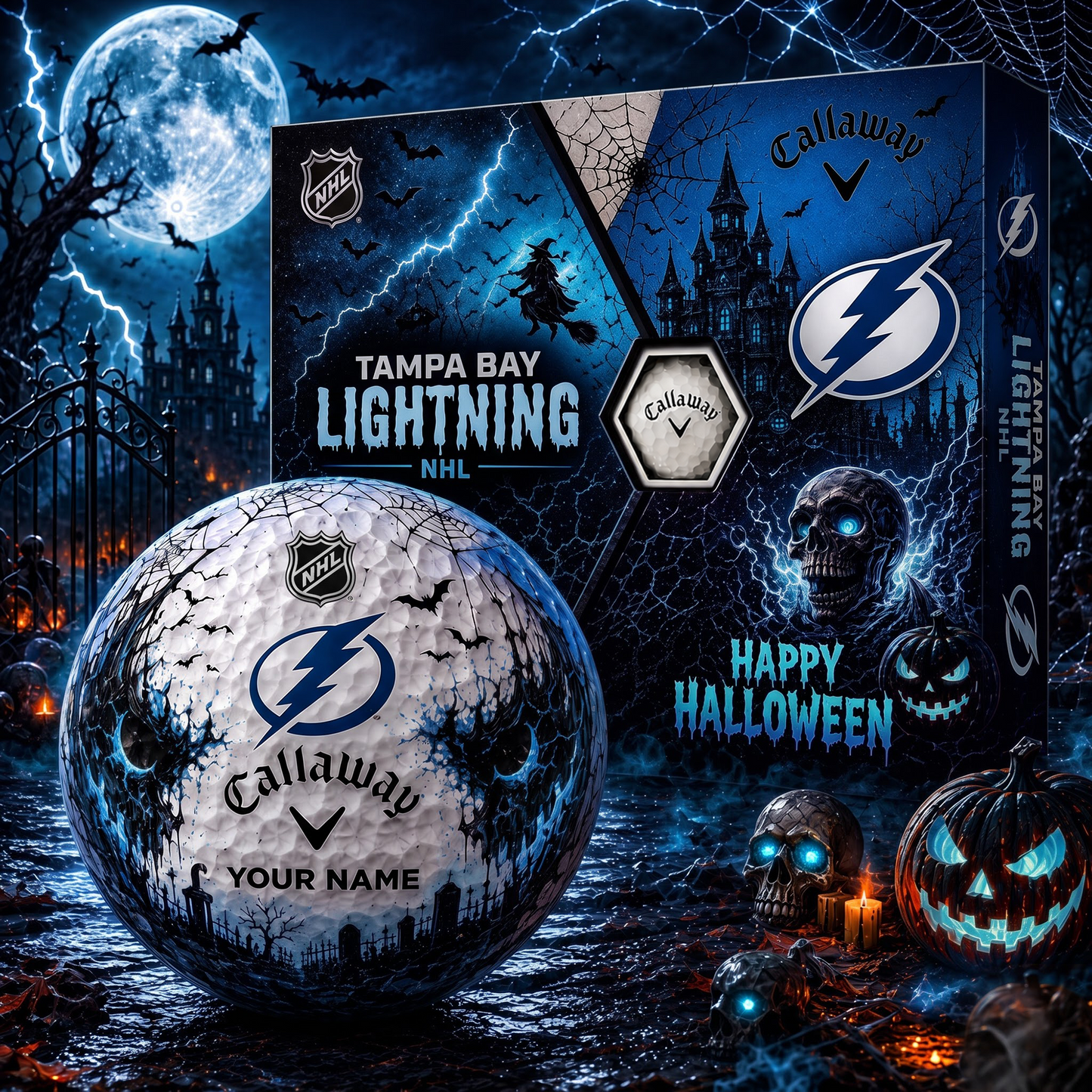 TBL X Premium NHL Halloween Golf Ball Limited Edition V2