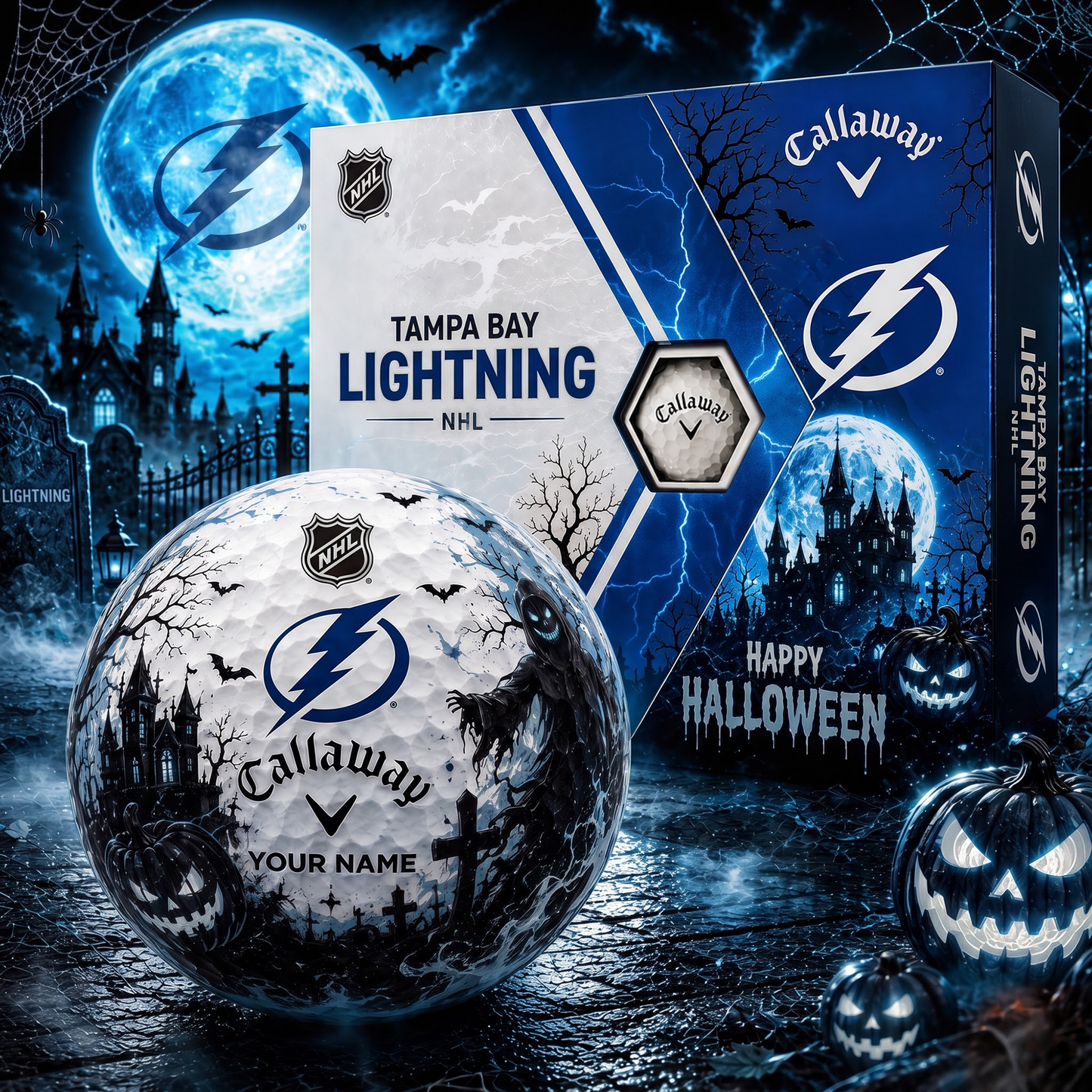 TBL X Premium NHL Halloween Golf Ball Limited Edition V3