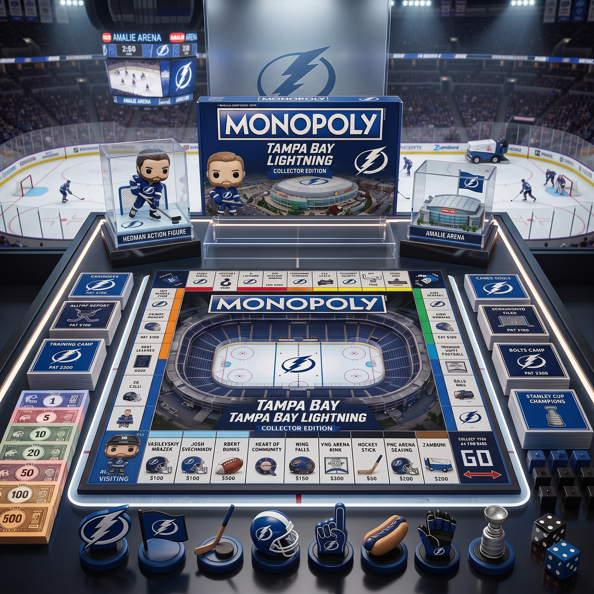 TBL_PREMIUM MONOPOLY NHL COLLECTOR’S EDITION BOARD GAME