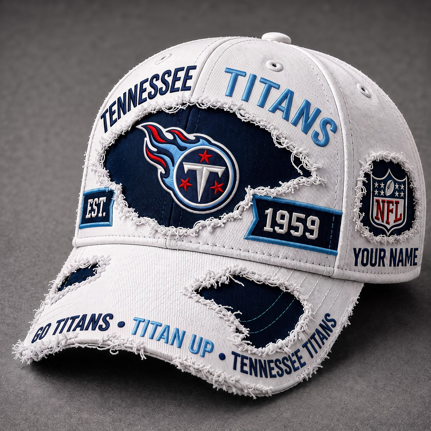 TEN X Premium NFL Classic Distressed Snapback Cap