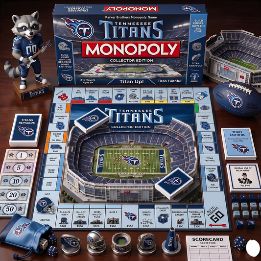 TT_MONOPOLY NFL DELUXE SPORTS BOARD GAME PREMIUM COLLECTOR EDITION