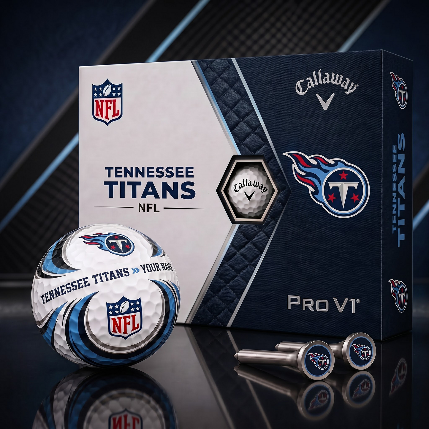 TT_PREMIUM NFL PERSONALIZED PRO V2 GOLF BALL SET COLLECTOR EDITION 1808