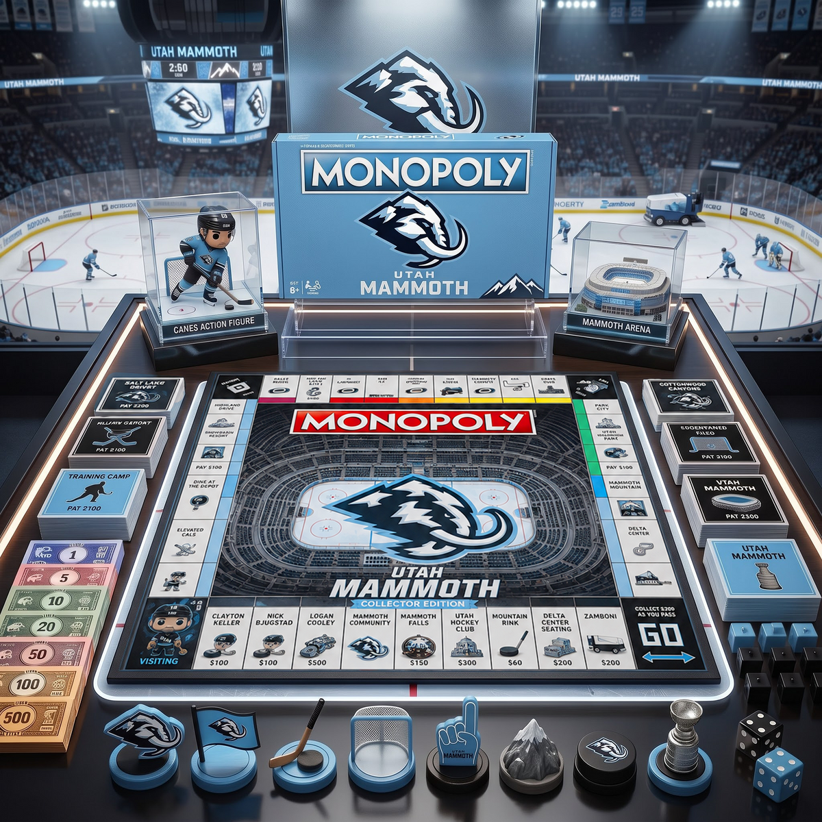 UM_PREMIUM MONOPOLY NHL COLLECTOR’S EDITION BOARD GAME