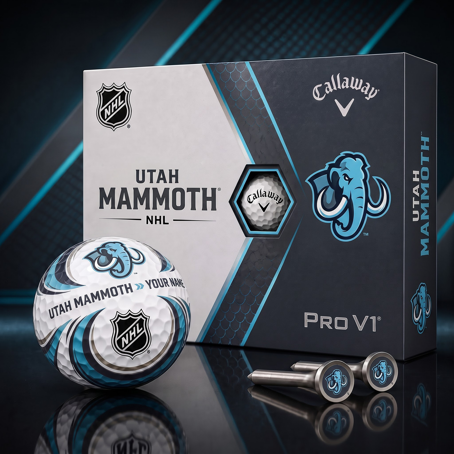 UTM X PREMIUM NHL PERSONALIZED PRO V1 GOLF BALL SET COLLECTOR EDITION
