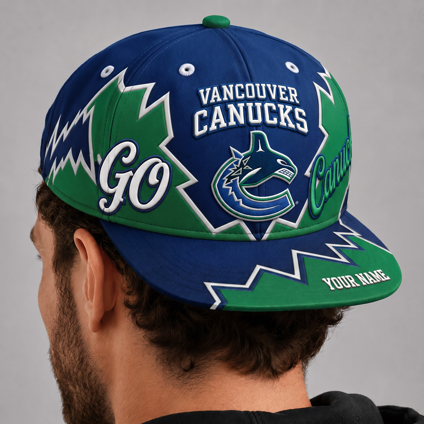 VAN X NHL Premium Snapback CapPersonalized Gift For Fan Hockey Men Women