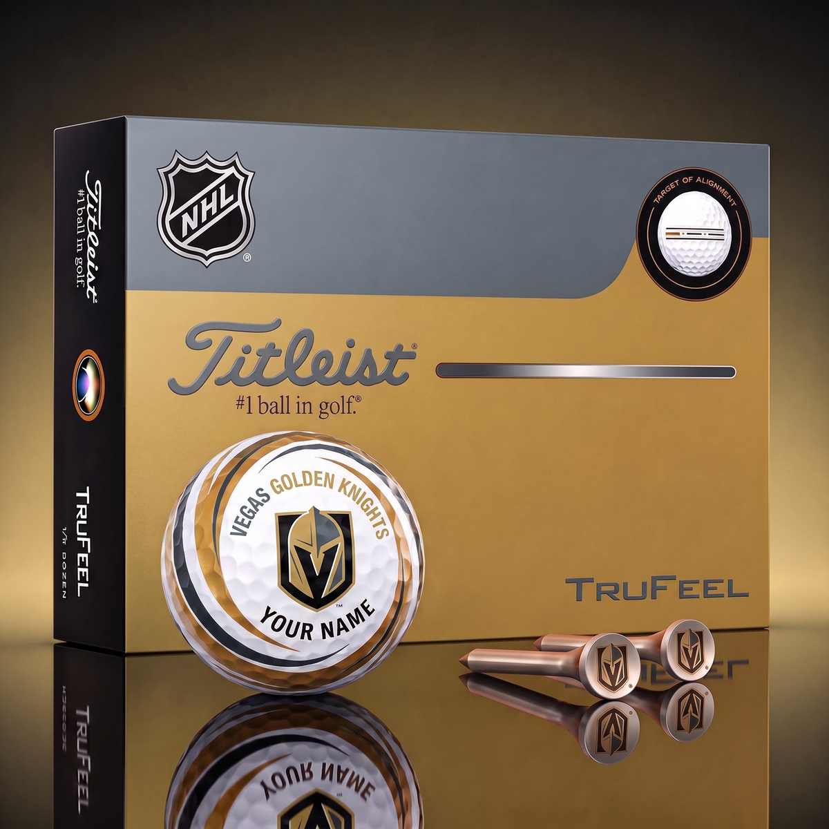VGK X SIGNATURE NHL DELUXE PERSONALIZED GOLF BALL SET – PREMIUM EDITION