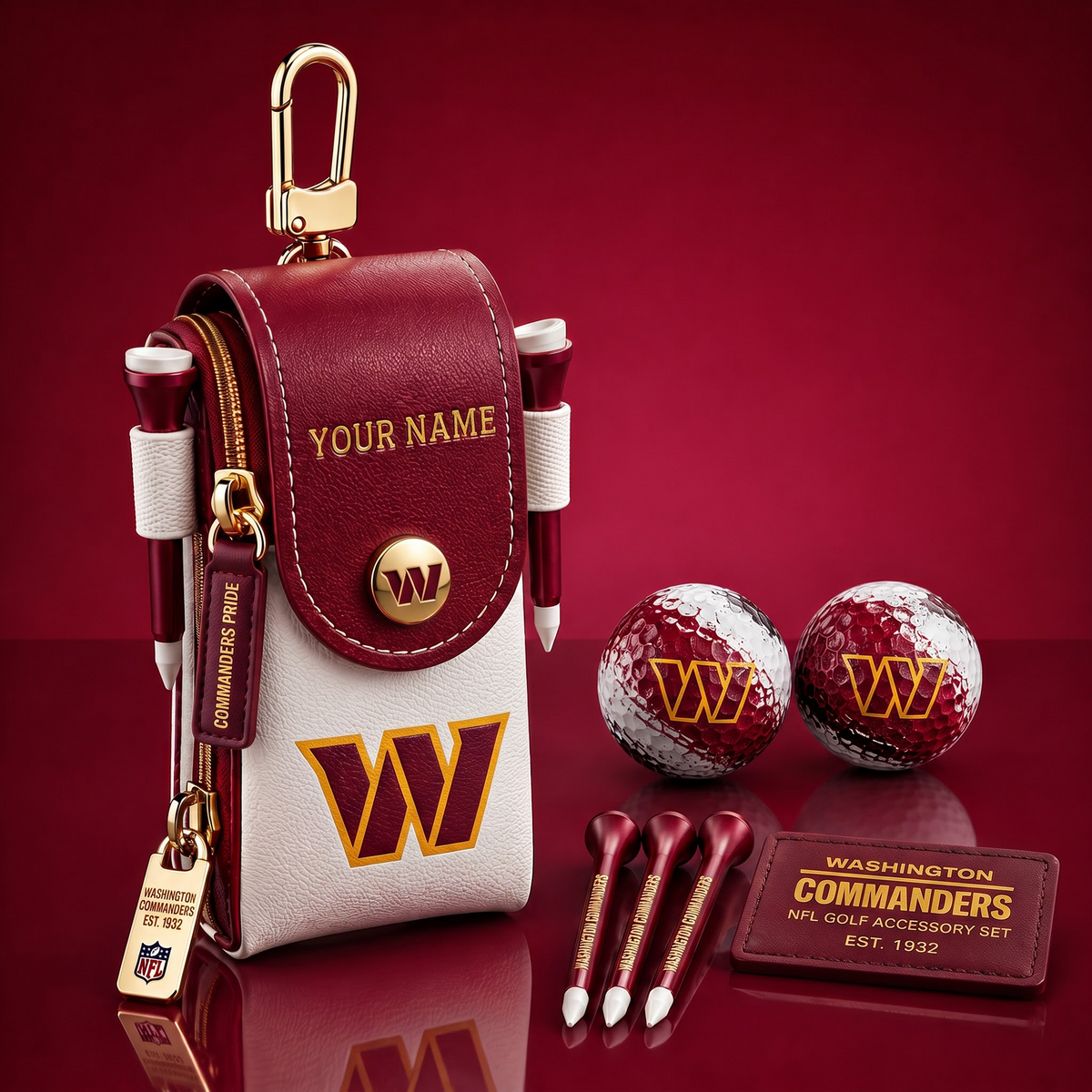 WAS X Exclusive Custom NFL Fan Golf Essentials 1808 NAK NHT